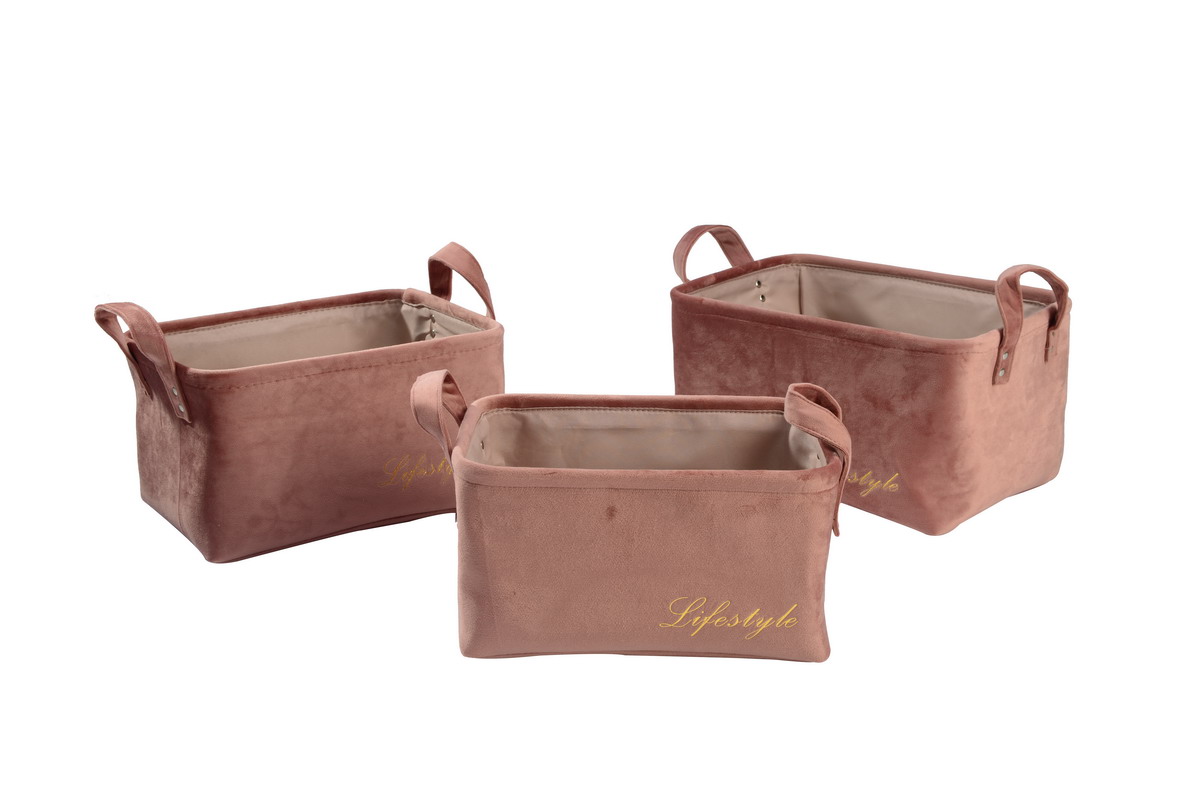 Velvet storage baskets,Velvet